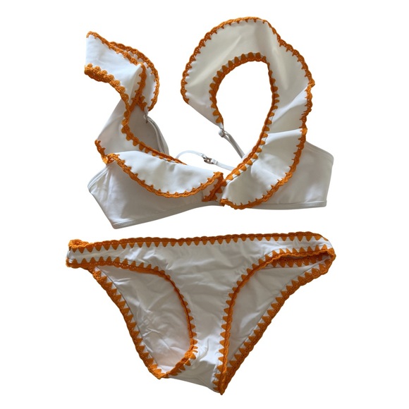 Zimmermann Other - Zimmermann White and Orange Bikini